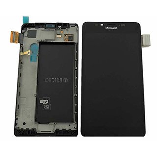 Nokia Lumia 950 LCD Display mit Rahmen Schwarz