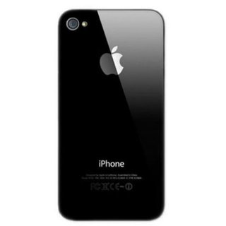 Apple iPhone 4G Glas-Rcken (Back Cover) black