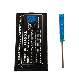 Rechargeable Battery Pack 2500mAh with Screw Driver Set for Nintendo 3DS LL/XL