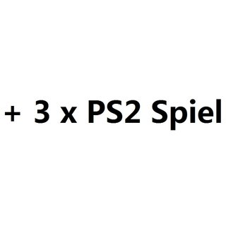 SONY PS2 Slim Konsole + 1x Wireless Controller & 3 Spiele & Zubehr (PS Two)