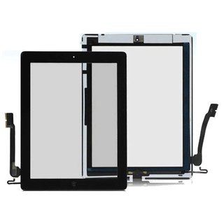iPad 3 Touchscreen Glas Digitizer - Schwarz