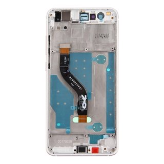 Huawei P10 Lite LCD Display und Touchscreen mit Rahmen Weiss