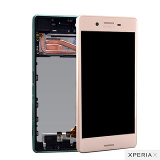 Sony Xperia X Compact LCD Display und Touchscreen mit Rahmen Rosa