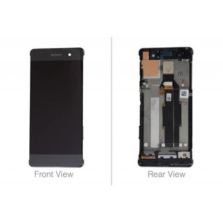 Sony Xperia XA LCD Display und Touchscreen mit Rahmen Schwarz