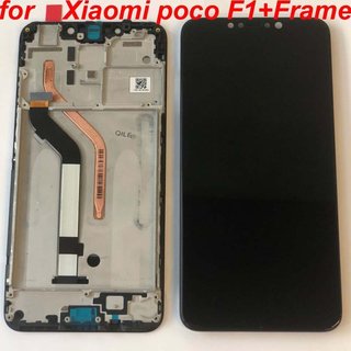 Xiaomi Pocophone F1 LCD Display und Touchscreen mit Rahmen Schwarz
