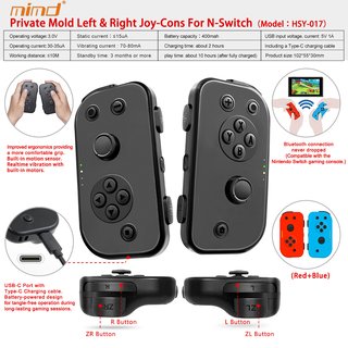 Nintendo Switch Controller Switch Joy Con 2er Set Schwarz/Schwarz