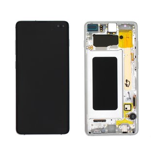 LCD + Touch + Frame fr G975F Samsung Galaxy S10 plus - prism white