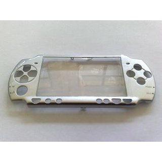 PSP Slim Faceplate / Abdeckung in grau metallic inkl. Displays.