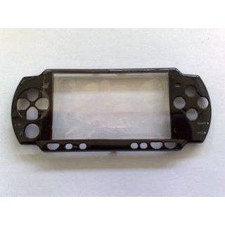PSP Slim Faceplate / Abdeckung in schwarz metallic inkl. Display
