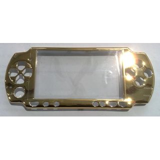 PSP Slim Faceplate / Abdeckung in gold metallic inkl. Displays.