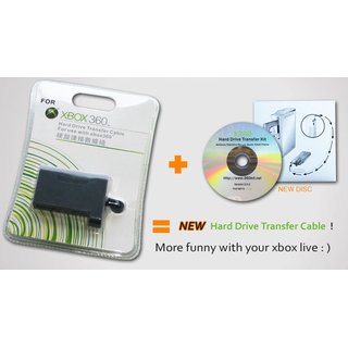 Microsoft XBOX 360 USB Festplatten - Daten Transfer Kabel inkl. Software CD