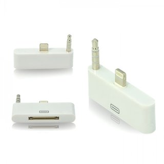 Lightning auf 30 polig Pin Adapter für Apple Geräte mit Daten & Musik übertrag