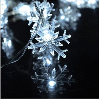 2M 20LEDS Battery power operated led snowflake string