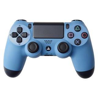 Playstation 4-Controller Dual Shock 4, grau/blau-Uncharted 4 + Free Jelly ProCap