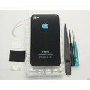iPhone 4 Back Cover in schwarz mit leuchtendem Apfel Logo...