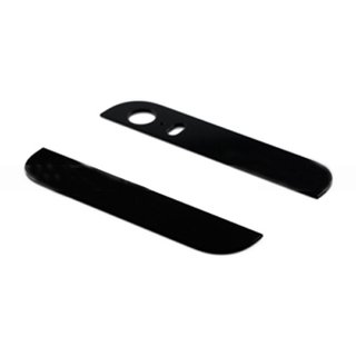 Ultra Slim Replacement Top And Buttom Glass Spare Parts For iPhone 5S(Black)