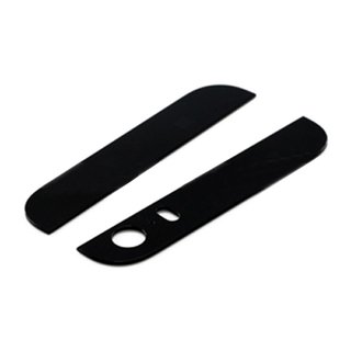 Ultra Slim Replacement Top And Buttom Glass Spare Parts For iPhone 5S(Black)