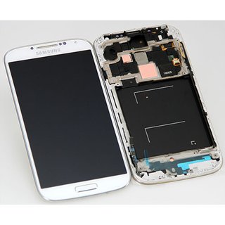 Original Samsung Galaxy S4 i9500 LCD and Digitizer  + Frame - white