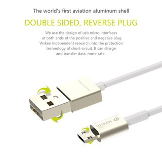mCableDouble Two-way Positive Negative General Cable Micro USB 1M Charging Line