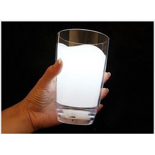Cool Gadget Sommerdeko, weisses LED Glas inkl. Batterien