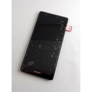 Huawei P9 LCD Display und Touchscreen mit Rahmen Schwarz Titanium Grau